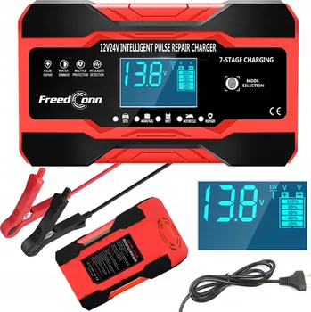 Nabíječka autobaterie Nabíječka autobaterií Freedconn 12V/24V 10A s LCD displejem