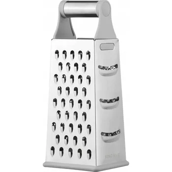 Struhadlo Kuchyňské struhadlo 4-stranné nerezová ocel silikonová rukojeť a základna KINGHof