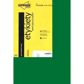 Speciální papír Icpc Samolepicí etikety A4 TMAVĚ ZELENÉ 100 ks