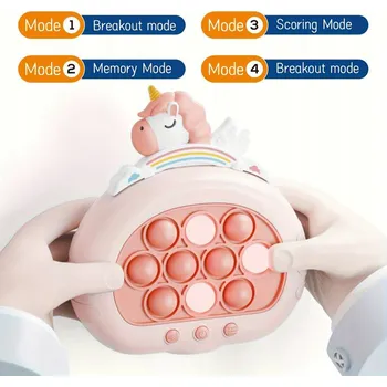 POP IT ELEKTRONICKÁ HRA POP IT ANTISTRESOVÁ DOVEDNOSTNÍ JEDNOROŽEC WOOPIE