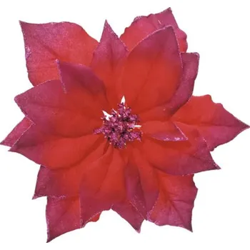 Vánoční dekorace Umělá vánoční hvězda červená