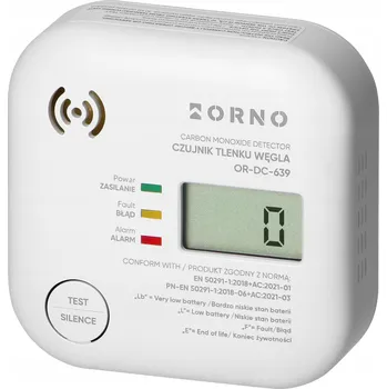 Detektor CO Detektor Oxidu Uhelnatého Bezdrátový hlásič oxidu uhelnatého na baterie s životností 10 let