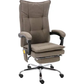 Masážní kancelářská židle taupe textil IM_20373