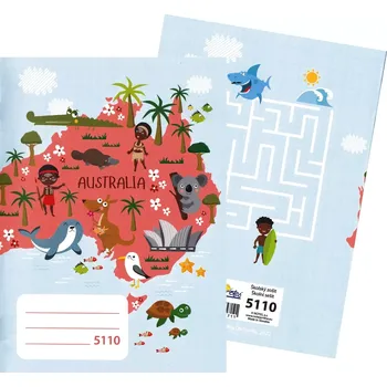 Sešit Notes Školní sešit A5 čtverečkovaný 5110