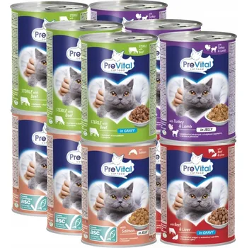 Krmivo pro kočku Krmivo mokré pro kočky 12 x 415 g, konzerva mix chutí