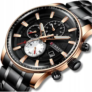 Hodinky Pánské hodinky quartzové hodinky Curren s chronografem datumovka z oceli