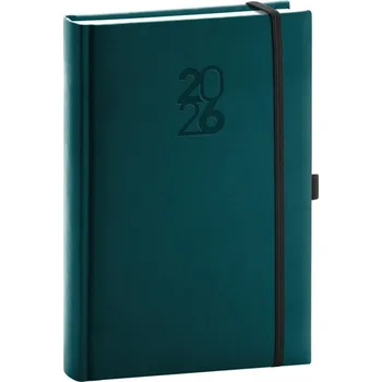 Diář Notique Denní Diář Aprint Top 2026, Petrolejový, 15 x 21 cm