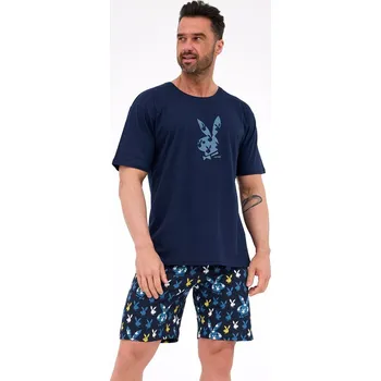 Pánské pyžamo PÁNSKÉ PYŽAMO KR 326/318 ZAJÍČCI granát M