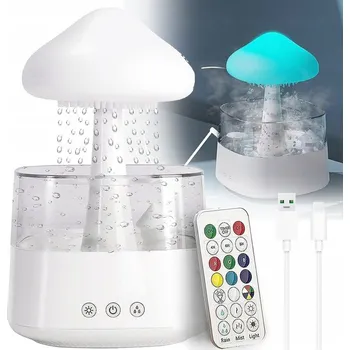 Zvlhčovač vzduchu ZVLHČOVAČ VZDUCHU POWIETRZA DIFUZÉR DESZCZ NOČNÍ LAMPA DÁREK OBLÁČEK HOUBA