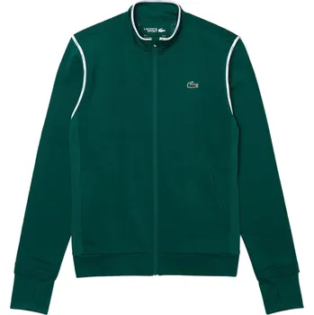 Pánská mikina Pánská tenisová mikina Lacoste Thermo-Regulating Zip Sweatshirt M - green/white/navy blue Zelený (S)