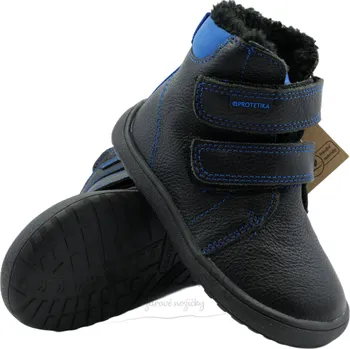 Dívčí zimní obuv Zimní barefoot dětská obuv Protetika Daryk nero - vel. 30