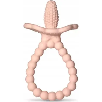 Kousátko na prořezávání zoubků RazBaby silikonové růžové