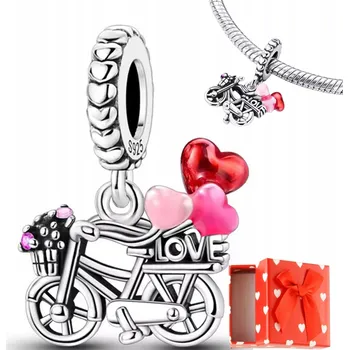 Přívěsek Přívěsek na kolo, barevné balónky, přívěsky stříbro 925 + krabička dárek