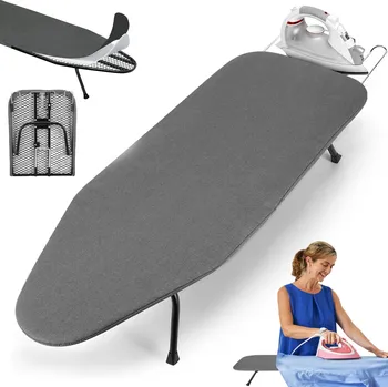 Žehlicí prkno MINI ŽEHLICÍ PRKNO NA STŮL S VELKOU PLOCHOU ZESÍLENÉ SKLÁDACÍ