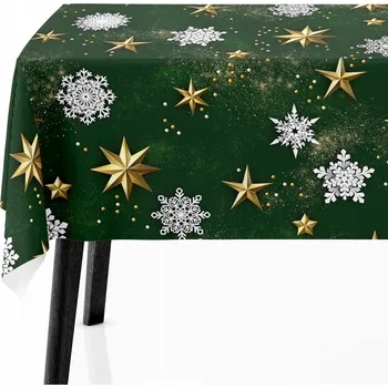 ubrus Vánoční ubrus na stůl 140x200 Zelený 6882