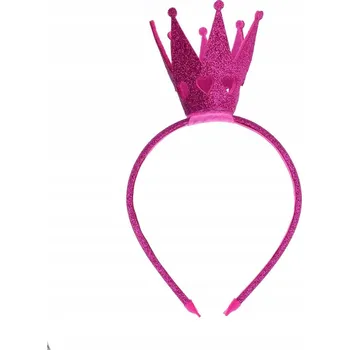 Čelenka ČELENKA DO VLASŮ NAROZENINY růžová KORUNKA ROCEK třpytky
