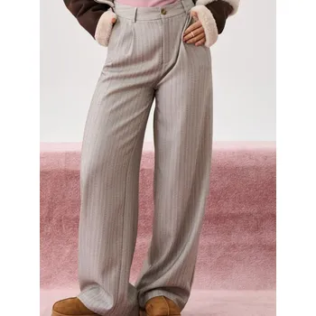 Dámské kalhoty Sinsay - Kalhoty wide leg - béžová - 717FJ-08P - 717FJ-08P-XXL