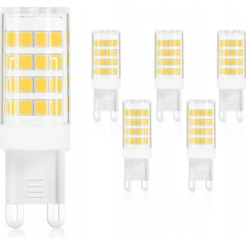 Žárovka LED žárovka G9 5W = 40W teplá bílá 6 kusů