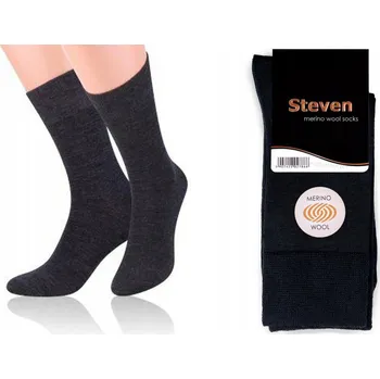 Steven Ponožky Termoaktivní oblekové ponožky černé velikosti 41-43