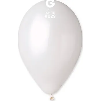 Balónek Latexové balónky metalické perleťově bílé #029 26cm 3ks svatba křest