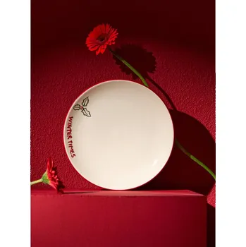 Talíř Sinsay - Vánoční talíř s nápisem Winter Times - zelená - 472GI-77X - 472GI-77X-ONE