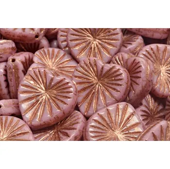 Korálek Korálky Kiwi Srdíčka č.5876 (18x18mm)