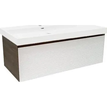 Koupelnová skříňka s umyvadlem Naturel Monza 99x30x45 cm ořech mat MONZA100WNU4 - MONZA100WNU4