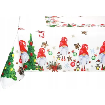 ubrus Vánoční ubrus na stůl 140x250 Vánoční ubrusy Gnóm