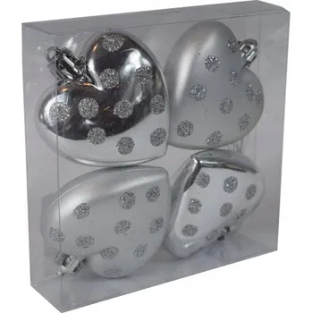 Vánoční dekorace Hladká Vánoční Koule , Tvarované Vánoční Baňky , Sady 6 cm 4 ks