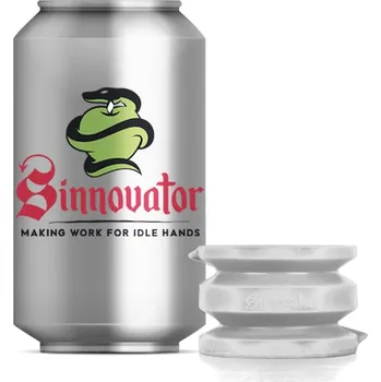 Dildo Sinnovator Double Sided Suction Cup Clear Small, průhledná silikonová přísavka