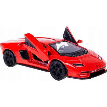 autíčko LAMBORGHINI COUNTACH LPI 800-4 MODEL KOVOVÝ WELLY 1:34-39 ČERVENÝ