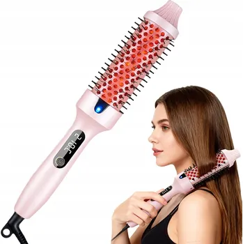 Žehlička na vlasy FÉN ŽEHLIČKA NA VLASY KARTÁČOVÁ KULMA NA ÚPRAVU VLASŮ 38 mm