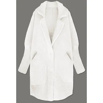 Pánská parka Vlněný přehoz přes oblečení typu "alpaka" v barvě ecru (7108) odstíny bílé uni velikost