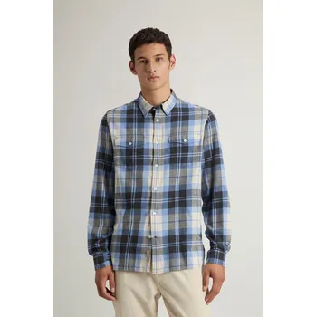 Pánská košile KOŠILE WOOLRICH FLANNEL DUNCAN SHIRT MARINE BLACK WATCH