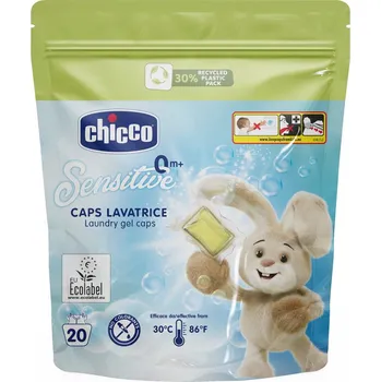 Kapsle na praní CHICCO Kapsle prací gelové Sensitive 20ks, 0m+