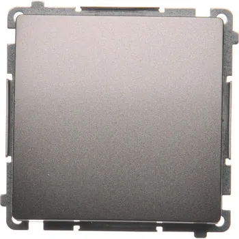 vypínač Vypínač jednopólový, řazení 1, 10 A / 230 V~, bezšroubové svorky, Simon Basic BMW1.01/21, ocel