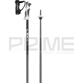 Sjezdová hůlka hole Leki Bold S, dark anthracite/black/white - 130cm 115861