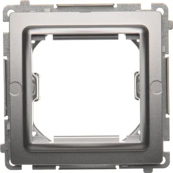 vypínač Adaptér přechodový pro zařízení standardu 45 x 45 mm, Simon Basic BMA45M/43, stříbrná metalizovaná