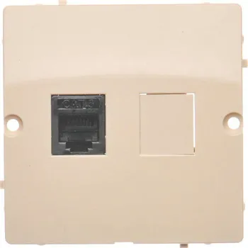 Elektrická zásuvka Zásuvka telefonní 1 násobná RJ12, Simon Basic BMT1.02/12, béžová