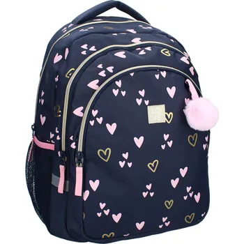 ŠKOLNÍ BATOH MILKY KISS 44 cm Va 037-01069 tm. modrý Heart of gold Velikost: uni