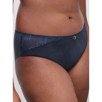 Souprava dámského spodního prádla Kalhotky vyšší CHANTELLE (13WC5-21), Barva tmavě modrá, Velikost L