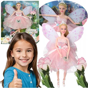 Panenka PANENKA Emily, 30 cm, motýl, baletka, karta