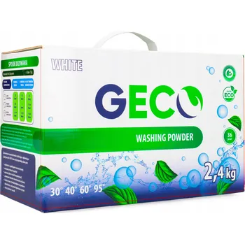 Prací prášek Ekologický prášek na bílé prádlo "GECO" BIO 2,4 kg