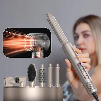 Fén Kulmofén 6v1 1400W Fén na vlasy KARTÁČ FÉN NA VLASY