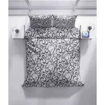 ECOMATRACE Bavlněné povlečení Šedý orient