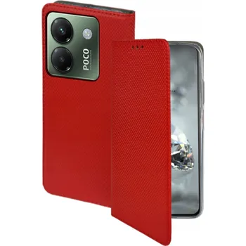 Pouzdro na mobilní telefon Flipové pouzdro BBE CASE pro POCO M7 Pro červené