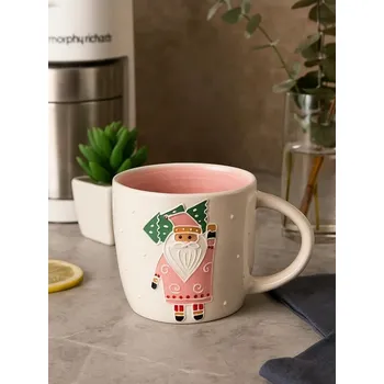 Sinsay - Vánoční hrnek s motivem Santa Clause - pastelová růžová - 085GI-03X - 085GI-03X-ONE