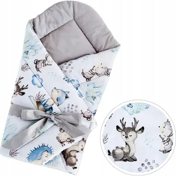 Zavinovačka Dětská zavinovačka s dvojitým zapínáním, oboustranná ZAVINOVAČKA ZAVINOVAČKA BAVLNA BabyU