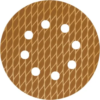 Brusný papír Brusný papír kulatý Anti-clogg 125mm, #80, suchý zip, sada 5ks DEDRA DED7947R02