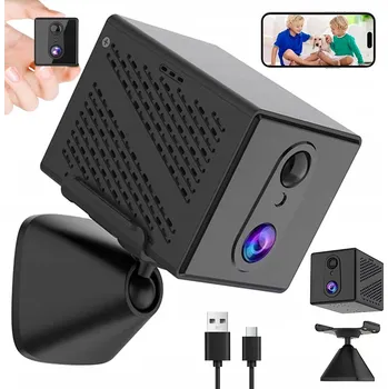 Zabezpečení domácnosti MINI MONITOROVACÍ KAMERA 1080P WIFI 5 GHZ / 2,4 GHZ 2300 MAH BEZDRÁTOVÁ